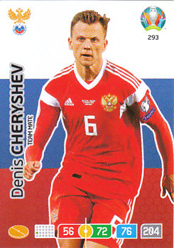 Denis Cheryshev Russia Panini UEFA EURO 2020#293